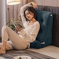thumbnail image 4 of BKER Coussin de Lecture pour Lit et Repos en Forme d'Arc, Dossier Surélevé, Appuie-Tête en Forme, Coussin Moderne, Coussin de Soutien Inclinable, Utilisé pour Décorer Canapés, Lits et Fenêtres 45x55 cm, 4 of 4