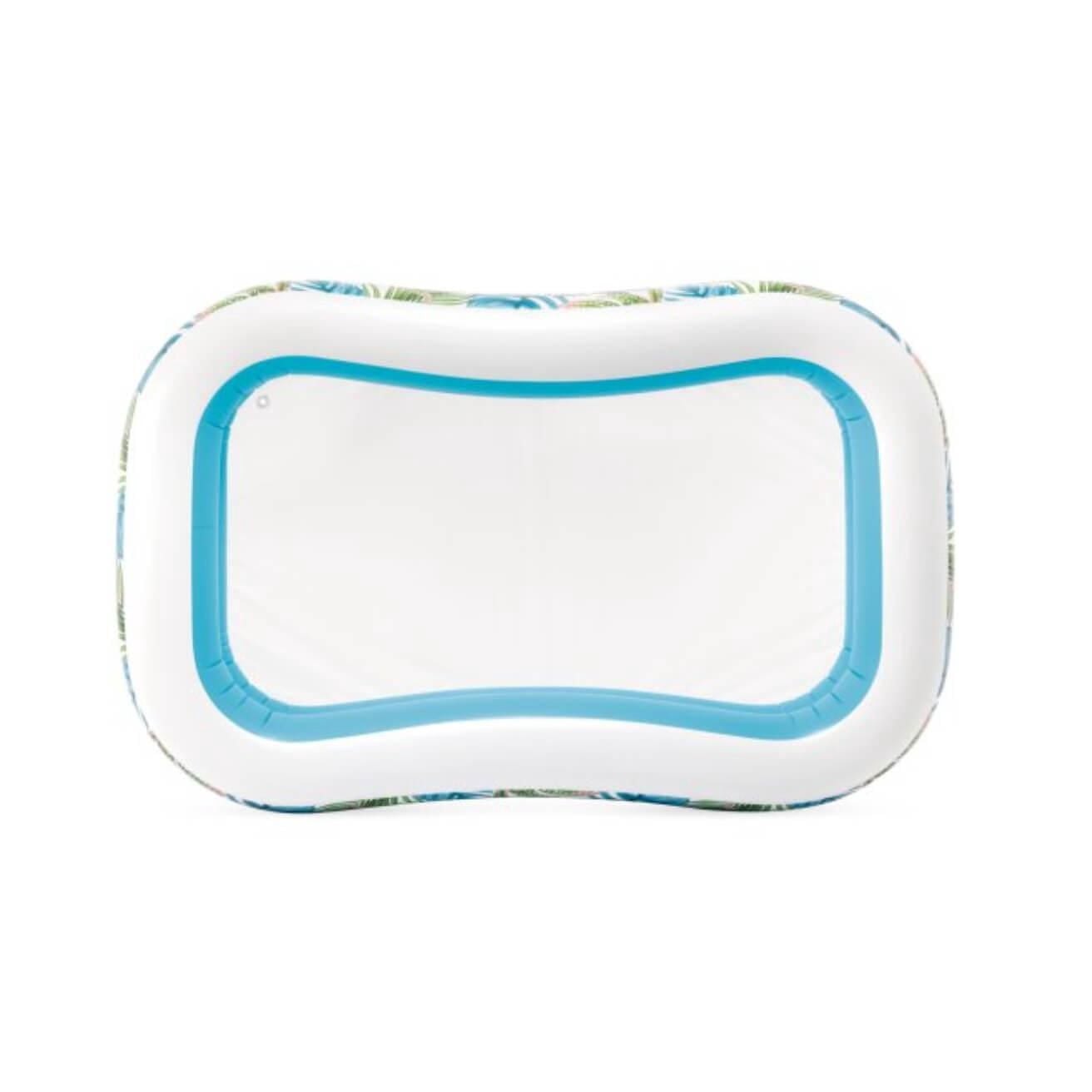 Piscine Gonflable Intex Tropical Swim Center Family Pool, À partir de 3 ans, Piscine Gonflable avec Robinet de Vidange pour Fun en Famille