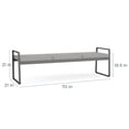thumbnail image 2 of Gansett Reception Waiting Steel 3-Seat Bench / Charcoal Steel / Dark Gray, 2 of 5