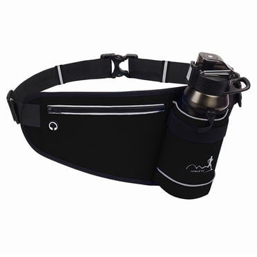 Avec Porte-Bouteille d'Eau, Ceinture d'Hydratation de Course pour Hommes Femmes Sangle Ajustable Sac de Taille Convenant