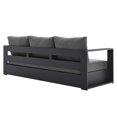 thumbnail image 4 of Modway Tahoe Outdoor Patio Powder-Coated Aluminum 2-Piece Set in Gray Charcoal, 4 of 10