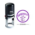 thumbnail image 1 of Tampon Rond Impressionnant Auto-Imprimant pour Enfants Enseignant Personnalisé 20mm Mini Tampon en Caoutchouc Brillant, 1 of 1