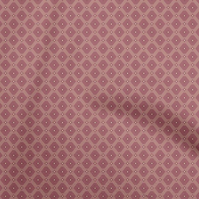 oneOone Silk Tabby Dark Rose Brown Fabric Geometric Craft Projects Decor Fabric Printed By The Yard 42 Inch Wide