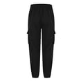 thumbnail image 3 of WRKEKC Cargo Pants for Men Pocket Patch Drawstring Multiple Pockets Straight Leg Work Pants Outdoor Fitness Pants for Active Wear, 3 of 5