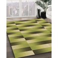 thumbnail image 3 of Ahgly Company Tapis d'Intérieur Ronds Transitionnels Vert Olive Lavables à la Machine, 5 Pieds Rond, 3 of 7