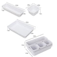 thumbnail image 3 of TopLLC Storage Bins 8 Piece Drawer Organizer, 3 Sizes Multi-Functional Drawer Organizer For Cosmetics, Kitchen, Bedroom, Bathroom And Office Storage Bags, 3 of 8