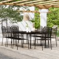 thumbnail image 1 of vidaXL 9 Piece Garden Dining Set Black, 1 of 4
