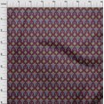 thumbnail image 3 of oneOone Tissu Georgette Viscose Imprimé Tourbillon & Paisley Ikat BTY 42 Pouces de Large, 3 of 4