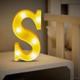 thumbnail image 1 of TopLLC Christmas Decor LED Letter Lights Sign Light Up For Home Party Wedding Decoration Light Up Letters Alphabet Letter Sign Battery Powered For Christmas Birthday Party Decoration warning light, 1 of 5
