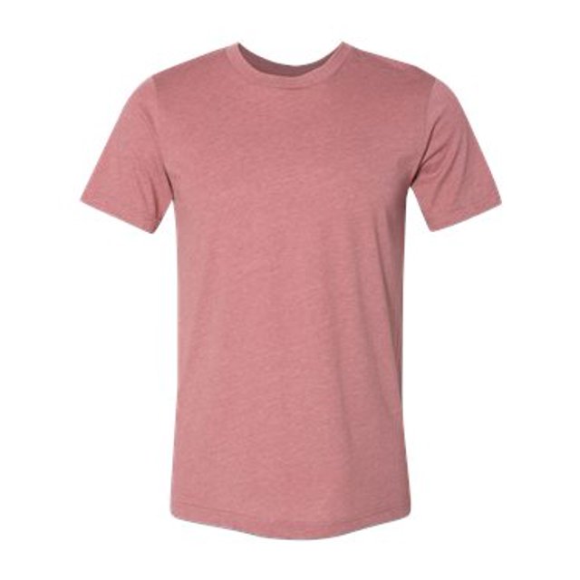 Bella Canvas Mens CVC Jersey Tee, XL, Heather Mauve