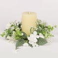 thumbnail image 2 of Hydrangea Candle Rings Wreaths Floral Candle Ring Candlerings For Pillar Candle, 2 of 4