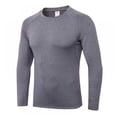 thumbnail image 1 of Men‘s Breathable Sweat-wicking+ Quick Dry Long Sleeve Compression Shirts  Athletic Workout Shirt  Water Sports Rash Guard, 1 of 8