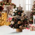 thumbnail image 3 of B Desktop Christmas Tree Ornament With Pvc Material, Mini Design For Hotel, Office, Window And Tabletop Decor, 23.6X11.8X11.8In 1.65Lb, 3 of 7