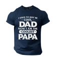 thumbnail image 3 of LUOGENLI T-shirts pour Homme pour Hommes Homme Printemps et Été Fête des Pères Décontracté Rétro Lettrage Impression Partielle T-Shirt Col Rond Manche Courte Haut T-shirts pour Hommes T-shirts Graphiques TTG Grand Pâques Marine TG, 3 of 6