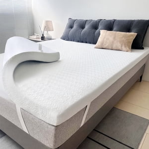 Airensky Memory Foam Full Mattress Topper, Cooling Gel Infused High Density Topper with Removable Skin-Friendly Cover, Bed Topper for Pressure Relief Back Pain, CertiPUR-US Certified, 2 Inch, 54"x75"