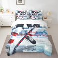 thumbnail image 2 of YST 7Pcs Ice Hockey Comforter Set Bed in a Bag, Winter Sports Game, Full Size (7 Count), 2 of 5