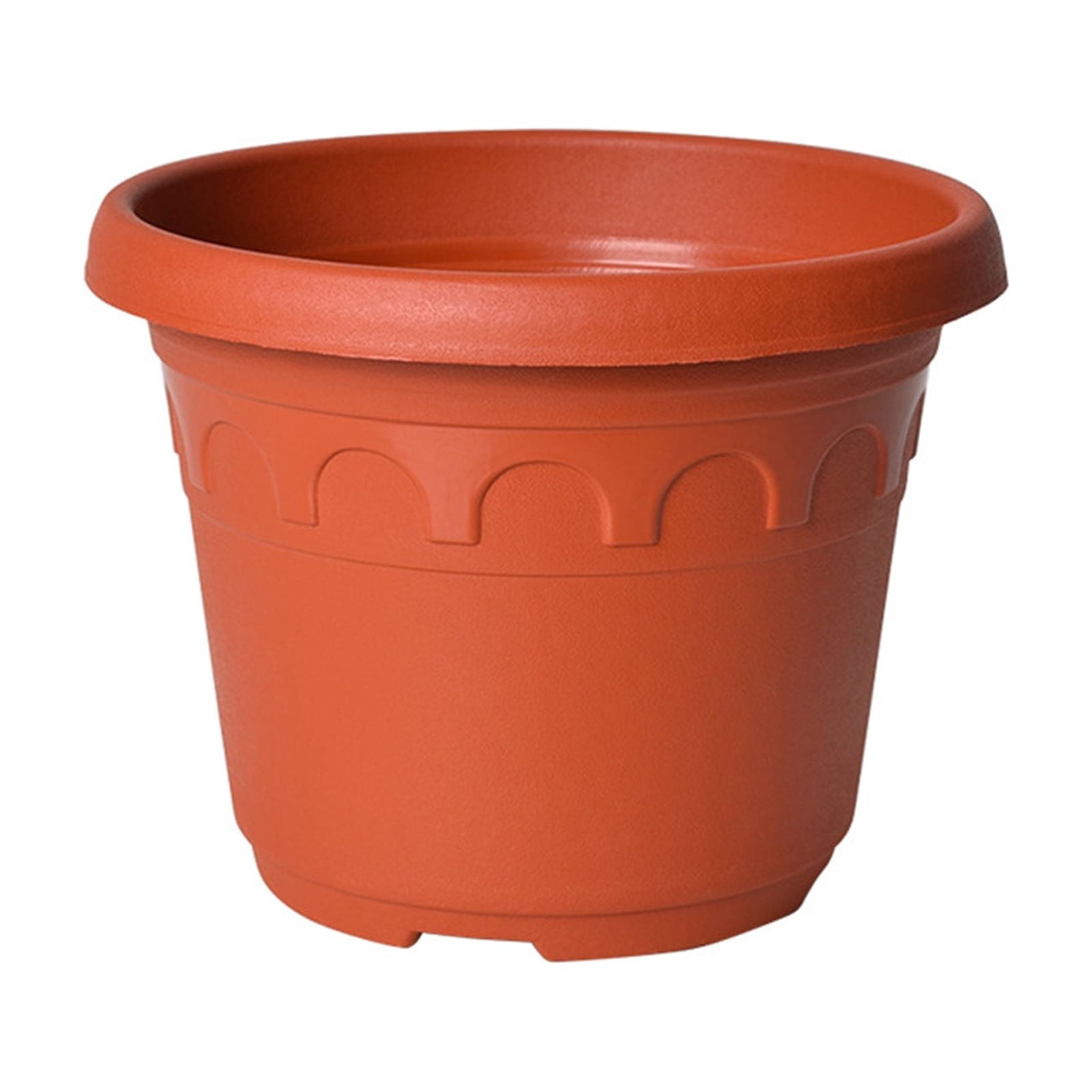 Rustics Minimalists Style Decorative Flower Pot Plant Pots Terra Cotta Pots Ventilated Lightweight Plastic for Home Garden Indoor Outdoor Horticultural Flower Planting Imitation Ceramic Planter