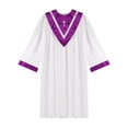 thumbnail image 3 of Rswnyirn Robe Élégante d'Église pour Femmes Hommes Prêtres Luthériens Prédicateurs Robes de Ministre Robe de Soirée Violette M/160, 3 of 5