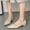 Beige, variante sur Wensltd Chaussures Habillées à Talon Bas pour Femmes, Mode, Couleur Unie, Bout Pointu, Bout Fermé, Chaussures de Travail Patriotiques