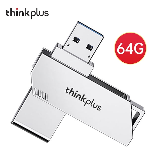 yeacher Thinkplus TPU301Plus USB 3.0 Flash Drive with Swivel Design, 64GB Storage, High-Speed Data Transfer, Compatible with PC, Mac, TV, and More