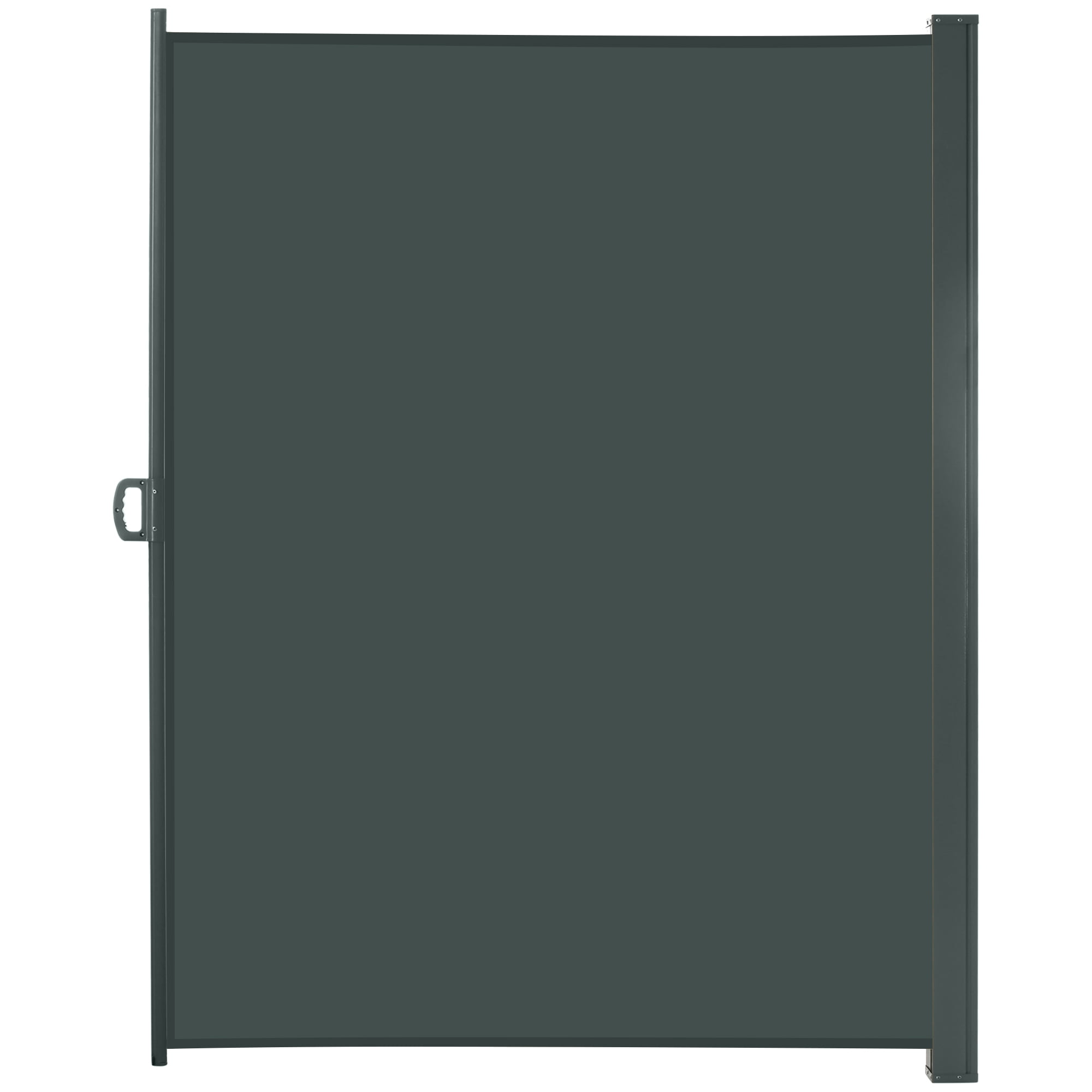 Outsunny 118" x 79" Retractable Side Awning Folding Privacy Screen Grey