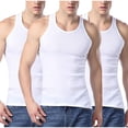 thumbnail image 1 of Timegard Débardeurs Homme 3 Pcs Col Rond Sans Manches T-Shirts Basiques Confortables Décontractés Haut d'Entraînement Vêtements de Détente, 1 of 4