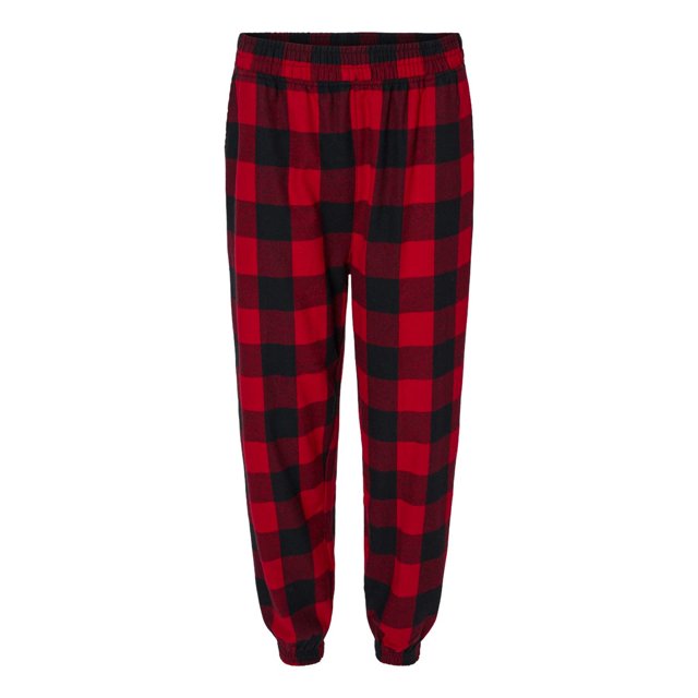 Burnside Jogger en Flanelle pour Hommes, TP, Rouge-Noir