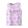 thumbnail image 1 of MIASHUI Débardeurs Graphiques Sans Manches pour Tout-Petites Filles, Camisoles pour Enfants Filles, Violet, 3-4 Ans, 1 of 3