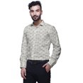 thumbnail image 2 of BESTMAN Printed Formal Shirts For Men Spread Collar Cotton Shirt, 2 of 5