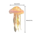 thumbnail image 3 of Feltree DIY Jellyfish Lamp Kit with Light Decorations, Hanging Tentacle Sea Mermaid Theme Party Room Decor, USB Powered Handmade Decorative Night Light, 3 of 8