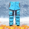thumbnail image 2 of TopLLC Pantalon de Ski de Neige pour Enfants Imperméable Pantalon de Randonnée Extérieur Chaud Doublé en Molleton, 2 of 8