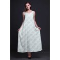 thumbnail image 3 of Bimba Robe Longue Maxi de Soirée pour Femmes en Rayonne Teinture sur Nœuds Imprimée, Dos Nu, à Bretelles Spaghetti - Medium, 3 of 4