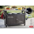 thumbnail image 4 of Keter Unity XL Outdoor Kitchen Rolling Bar Cart with Storage Cabinet, Brown, 4 of 11