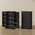 thumbnail image 3 of HOMCOM Armoire de Garde-Manger de Cuisine Armoire de Rangement avec Tablettes Ajustables Noir, 3 of 10