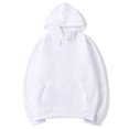 thumbnail image 1 of MAWCLOS Ladies Sweatshirt Pocket Hoodies Solid Color Hooded Tops Casual Fall Drawstring Pullover White 3XL, 1 of 6