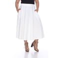 thumbnail image 1 of White Mark Jupe Midi Évasée Tasmin pour Femmes, 1 of 5
