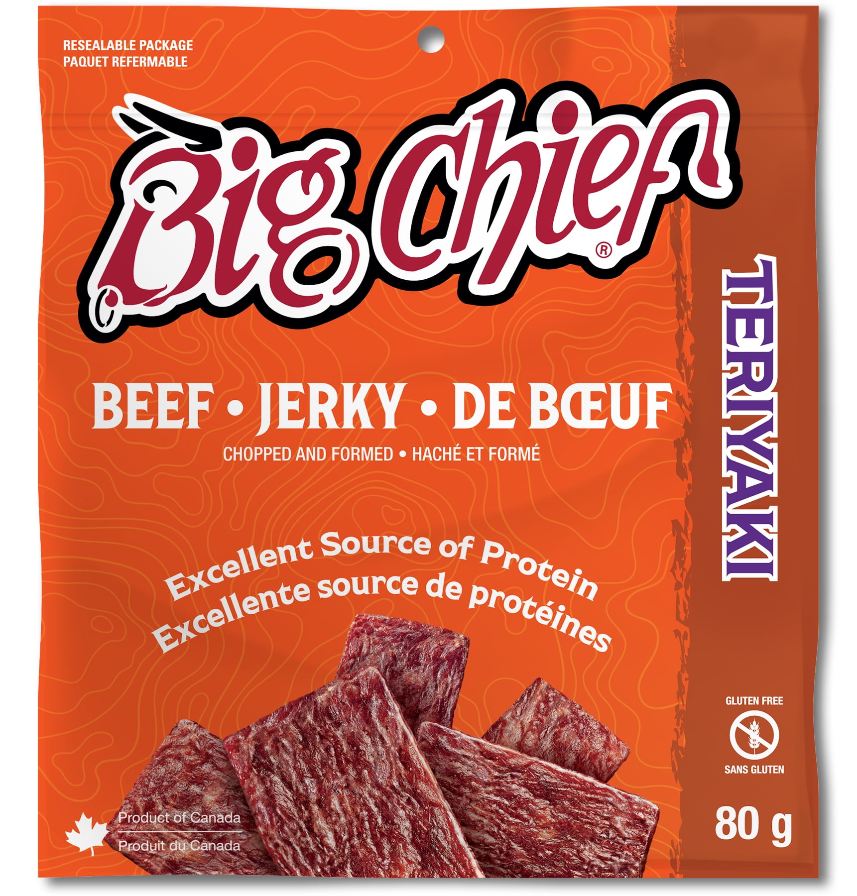 BIG CHIEF Beef Jerky Teriyaki 80 g - Walmart.ca