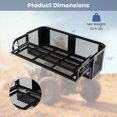 thumbnail image 3 of Costway ATV UTV Universal Rear Drop Basket Rack Steel Cargo Hunting, 3 of 10