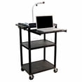 thumbnail image 3 of Luxor 34"H AV Cart - Three Shelves, Front Pullout, 3 of 3