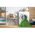 thumbnail image 2 of Ahgly Tapis d'Intérieur Lavable en Machine Carré Vert Pois, 5 Pieds Carré, 2 of 7