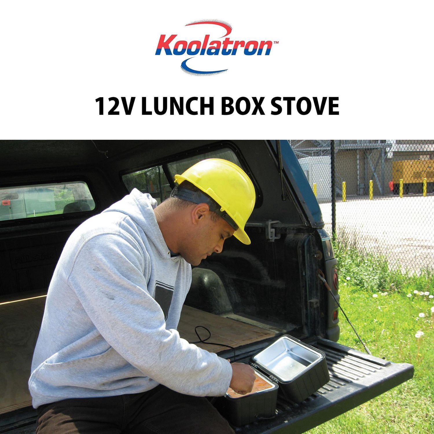 Koolatron 12V Electric Lunch Box Stove, 1.6 Quarts, Portable & Convenient Meal Heater for Work & Travel