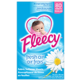 thumbnail image 1 of Fleecy Dryer Sheets, Fabric Softener, Fresh Air Scent, 80 Sheets, 1 of 10