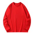 thumbnail image 1 of Qtocio Hauts pour Hommes, T-Shirt à Col Rond Uni à Manches Longues Décontracté Doux Confortable Basique pour Tous les Jours pour Hommes, 1 of 5