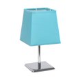 thumbnail image 1 of Simple Designs Mini Chrome Table Lamp with Squared Empire Fabric Shade, 1 of 9