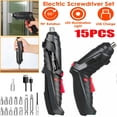 thumbnail image 1 of Ensemble de 15 Pcs Perceuse Sans Fil Tournevis Électrique Perceuse Bits Rechargeables, 1 of 5