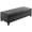 Black, variant on HOMCOM Storage Ottoman Bench, Foot Rest with Solid Wood Legs, Brown