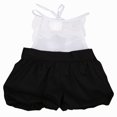 thumbnail image 1 of Baby Girls Jumpsuit Princess Lace Sleeveless Patchwork Mesh Bandage Shorts, 1 of 6