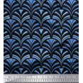 thumbnail image 1 of Soimoi polyester Crepe Fabric Scales Geometric Decor Fabric Printed Yard 52 Inch Wide, 1 of 3