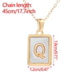 thumbnail image 3 of Jusqu'à 65 % de Réduction sur les Colliers SMihono pour Femmes, Collier Carré en Acier Inoxydable, Pendentif en Titane Doré, Taille 26, 3 of 4