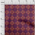 thumbnail image 1 of oneOone Viscose Jersey Fabric Check & Triangle Ikat Print Fabric By The Yard 60 Inch Wide, 1 of 5